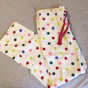 Polka dot pajama pants